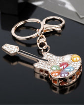 Load image into Gallery viewer, Guitar Musical Instrument Design Key Chains – Pocket Holder Accessories - Ailime Designs