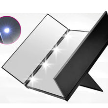 Load image into Gallery viewer, Convenient Fold-able  Tri-sided LED Mirrors - Ailime Designs